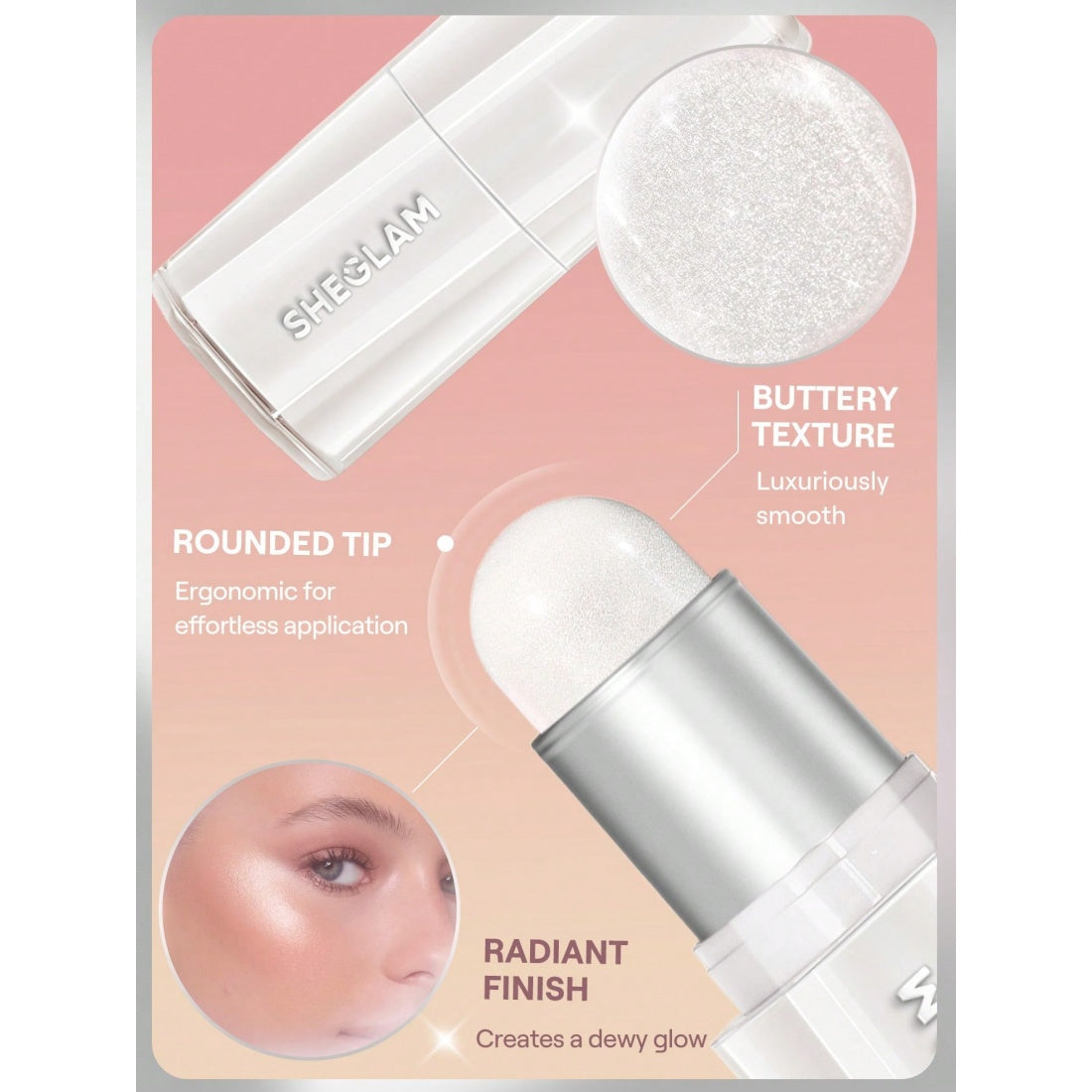 SHEGLAM Buttery Bling Highlight Stick-Vanilla Frost