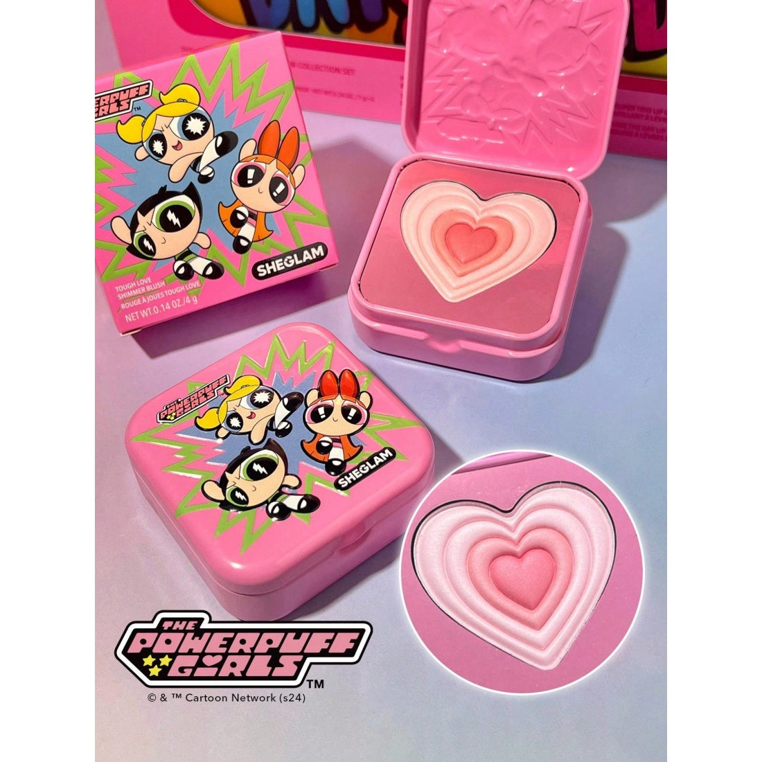 The Powerpuff Girls X SHEGLAM - Colorete con brillo Tough Love - Utonium