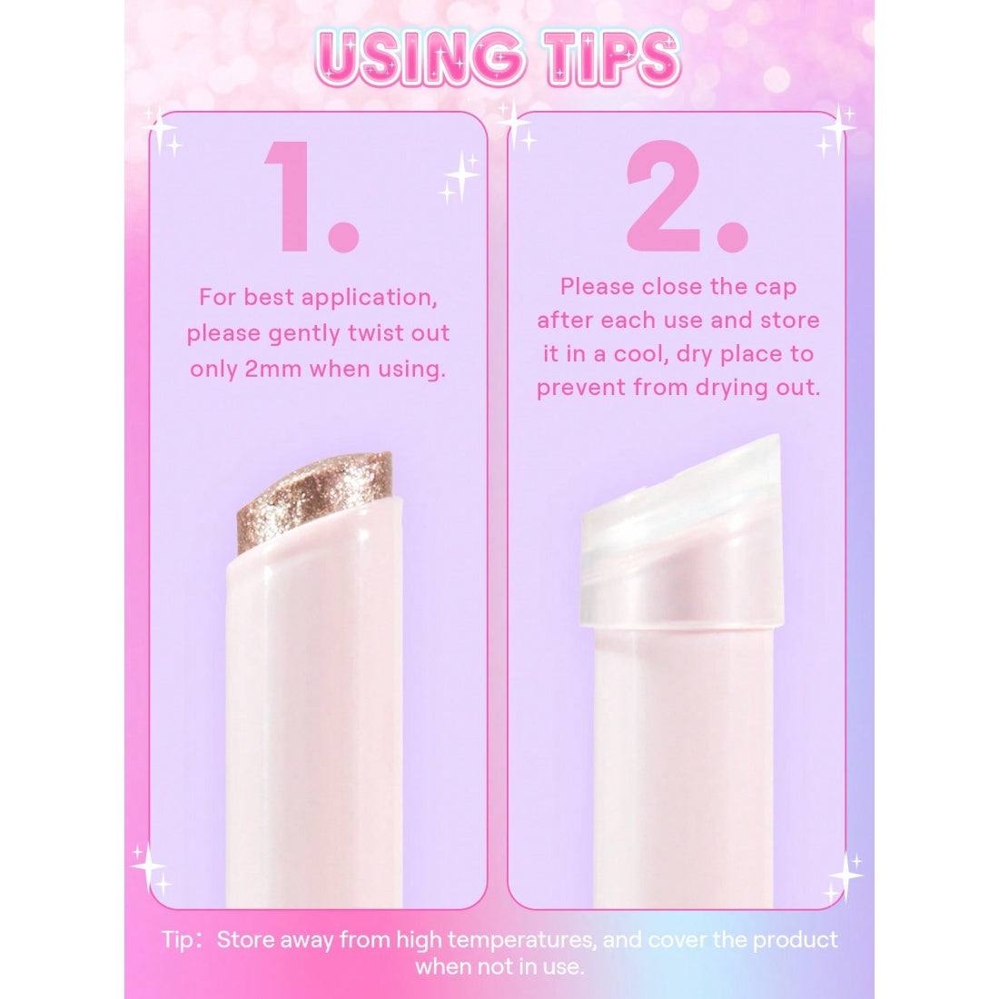 SHEGLAM Crystal Jelly Glaze Stick – 01 Starlit Silver