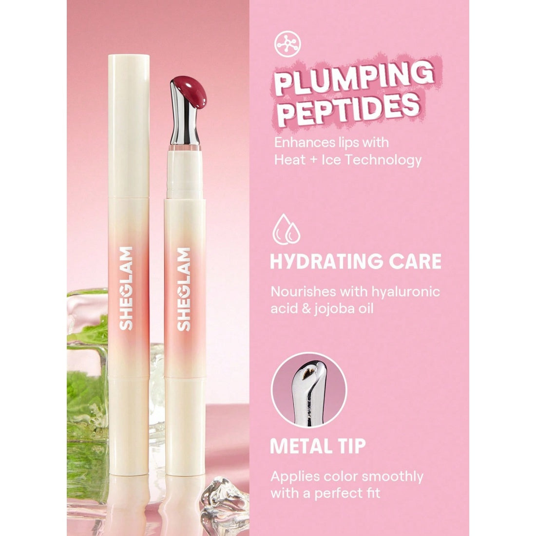SHEGLAM Bold Booster Lip Plumper-506 Honey Glaze