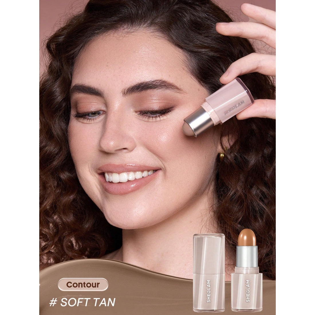 Barra de contorno y bronceador Buttery Buff de SHEGLAM - Soft Tan