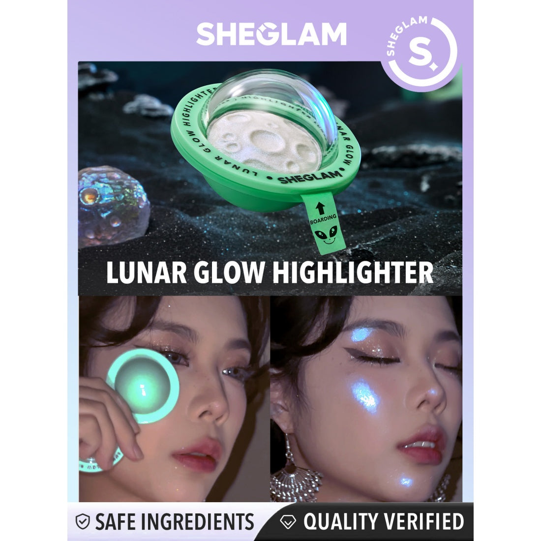 SHEGLAM Lunar Glow Highlighter-81 Neutron Star