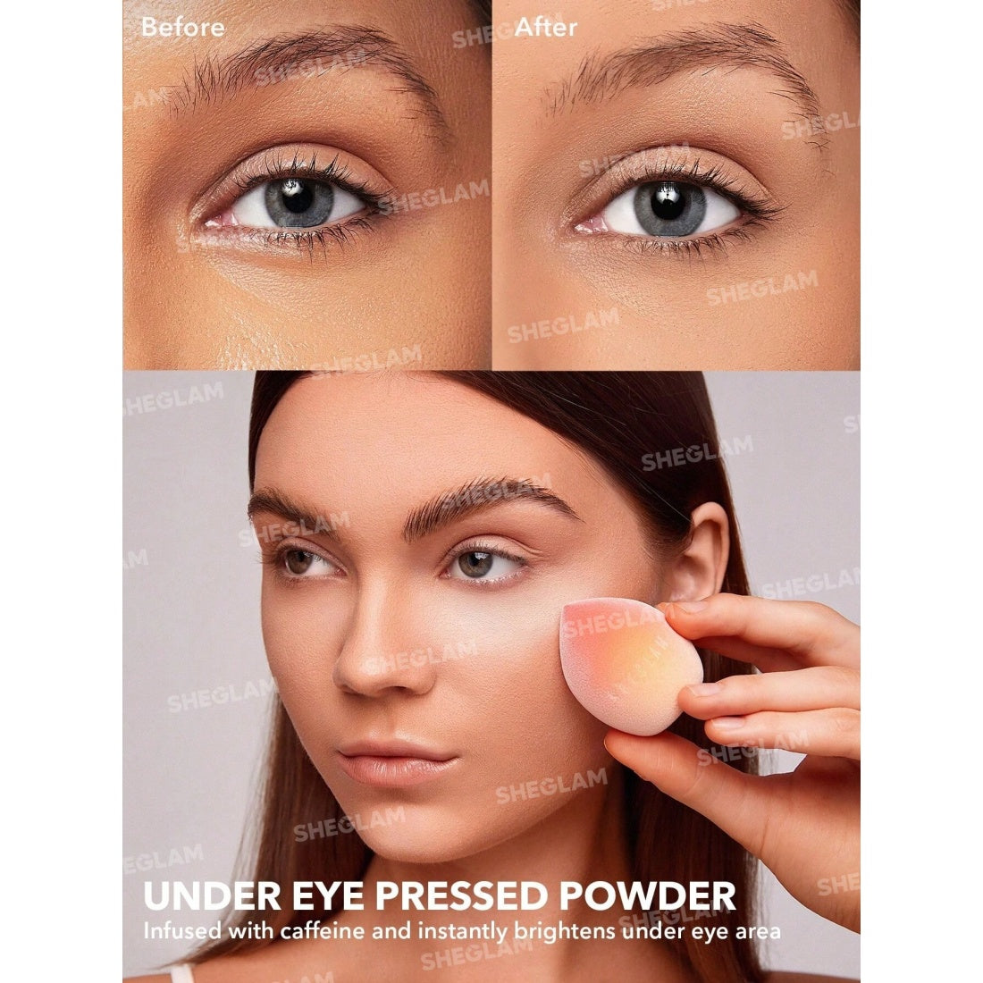 SHEGLAM Insta-Ready Face & Under Eye Setting Powder Duo-00 Translucent