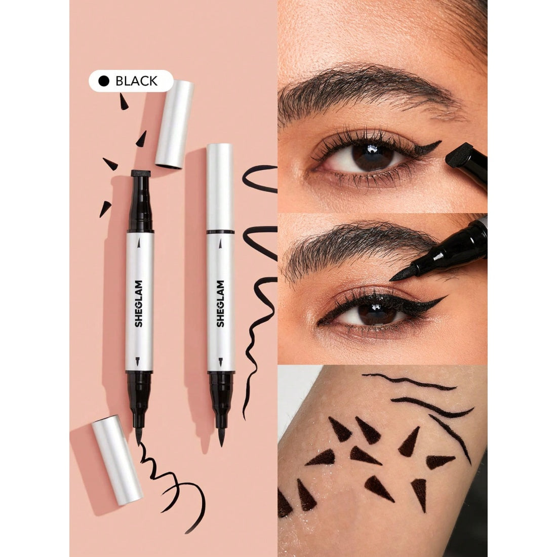 SHEGLAM Wing It Waterproof Liner Duo-Black