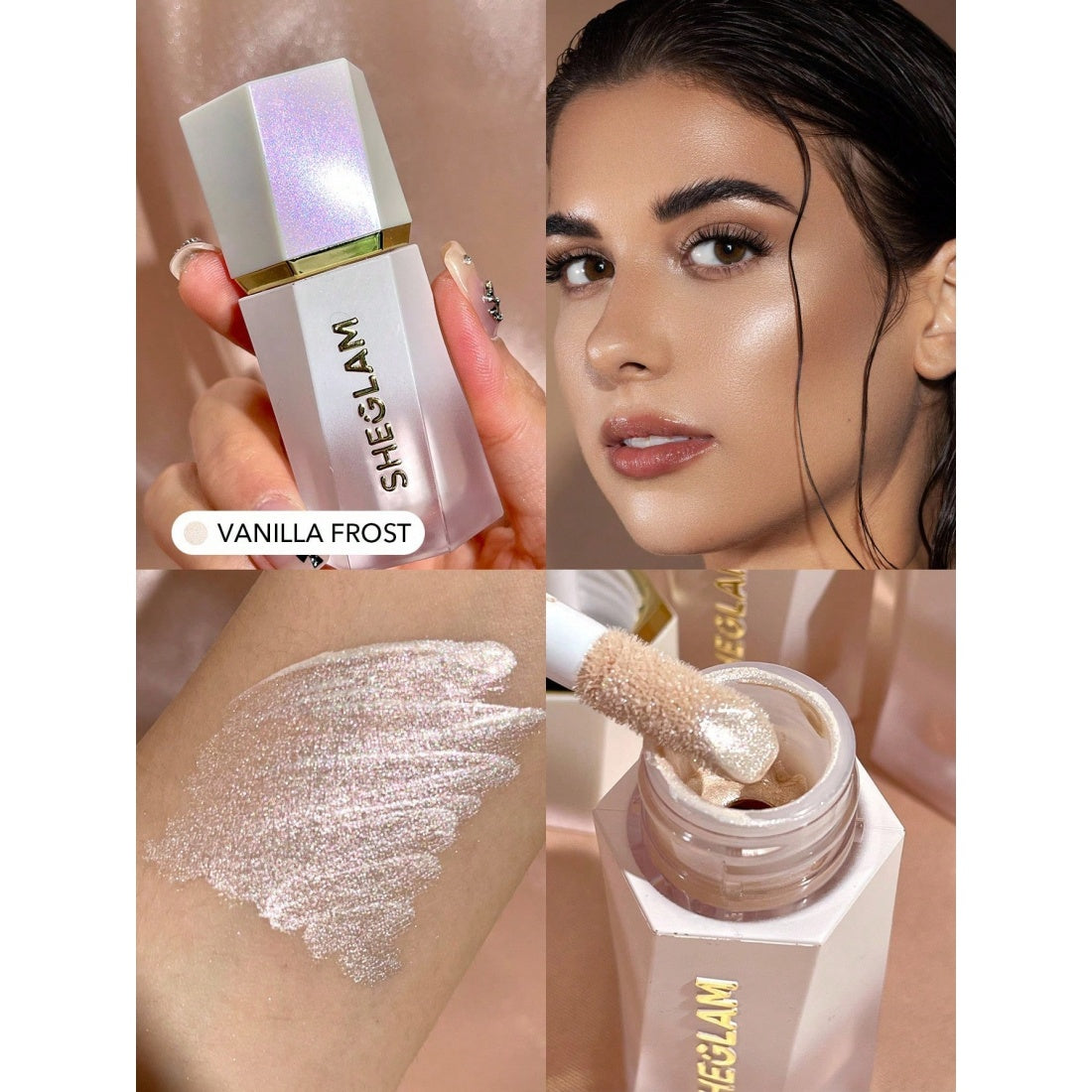 Iluminador líquido SHEGLAM Glow Bloom-01 Vanilla Frost