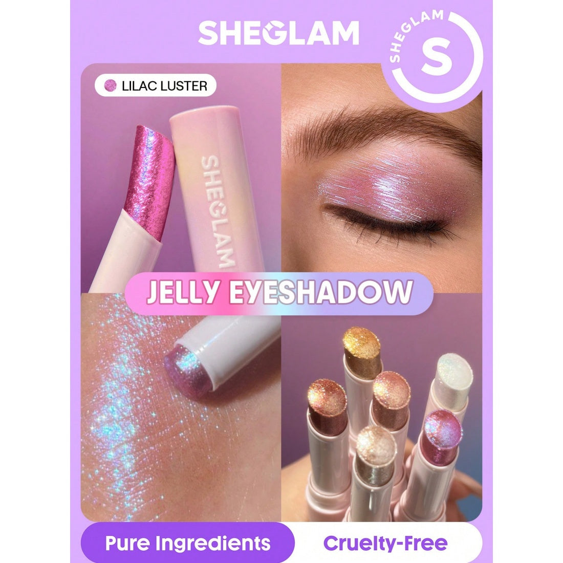 SHEGLAM Crystal Jelly Glaze Stick-08 Lilac Luster