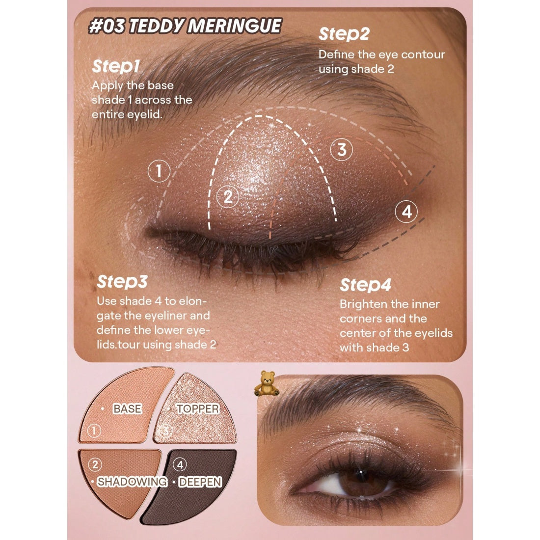 SHEGLAM Daydreamer Mini Palette-Teddy Meringue