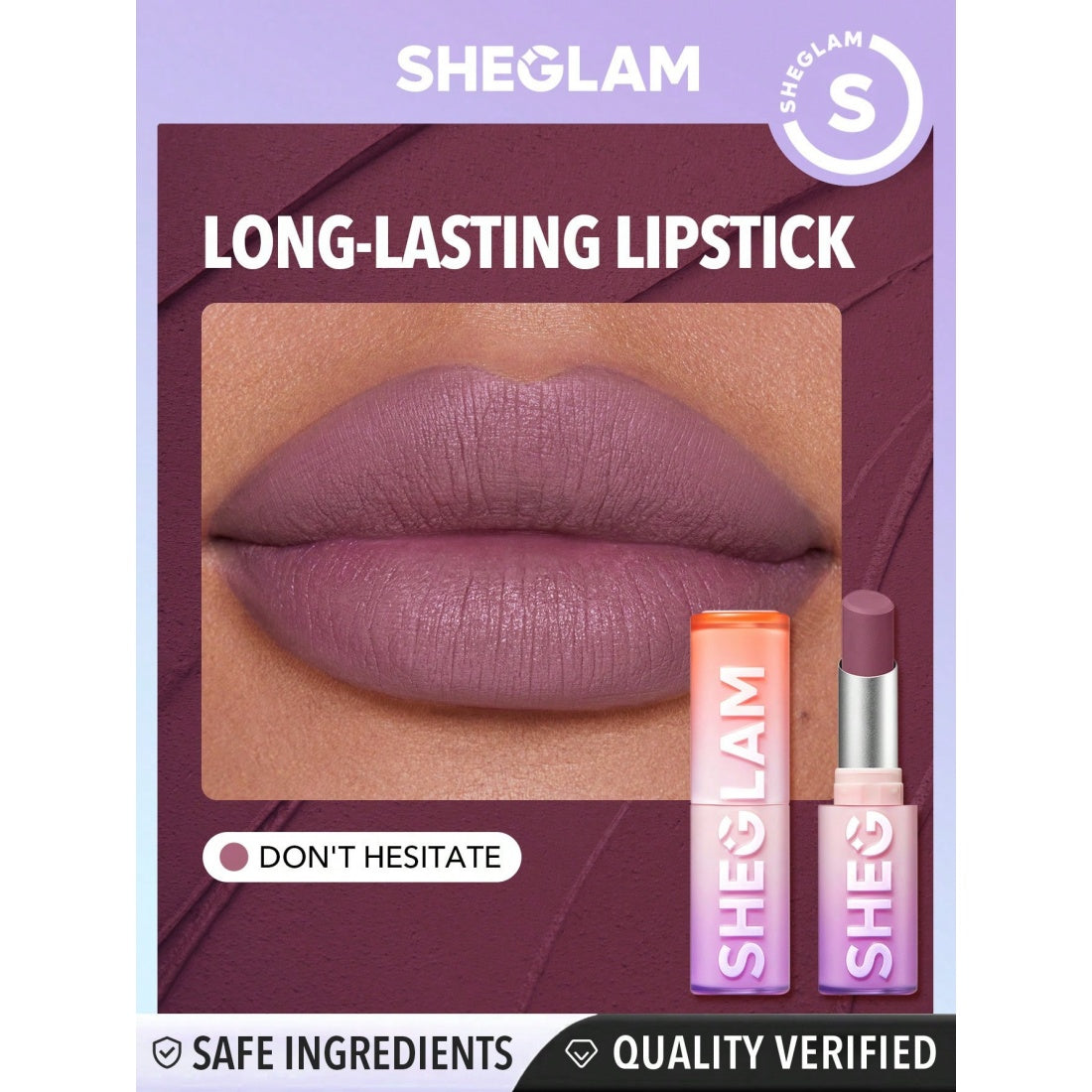 Labial mate de larga duración SHEGLAM Dynamatte Boom - 608 Don't Hesitate