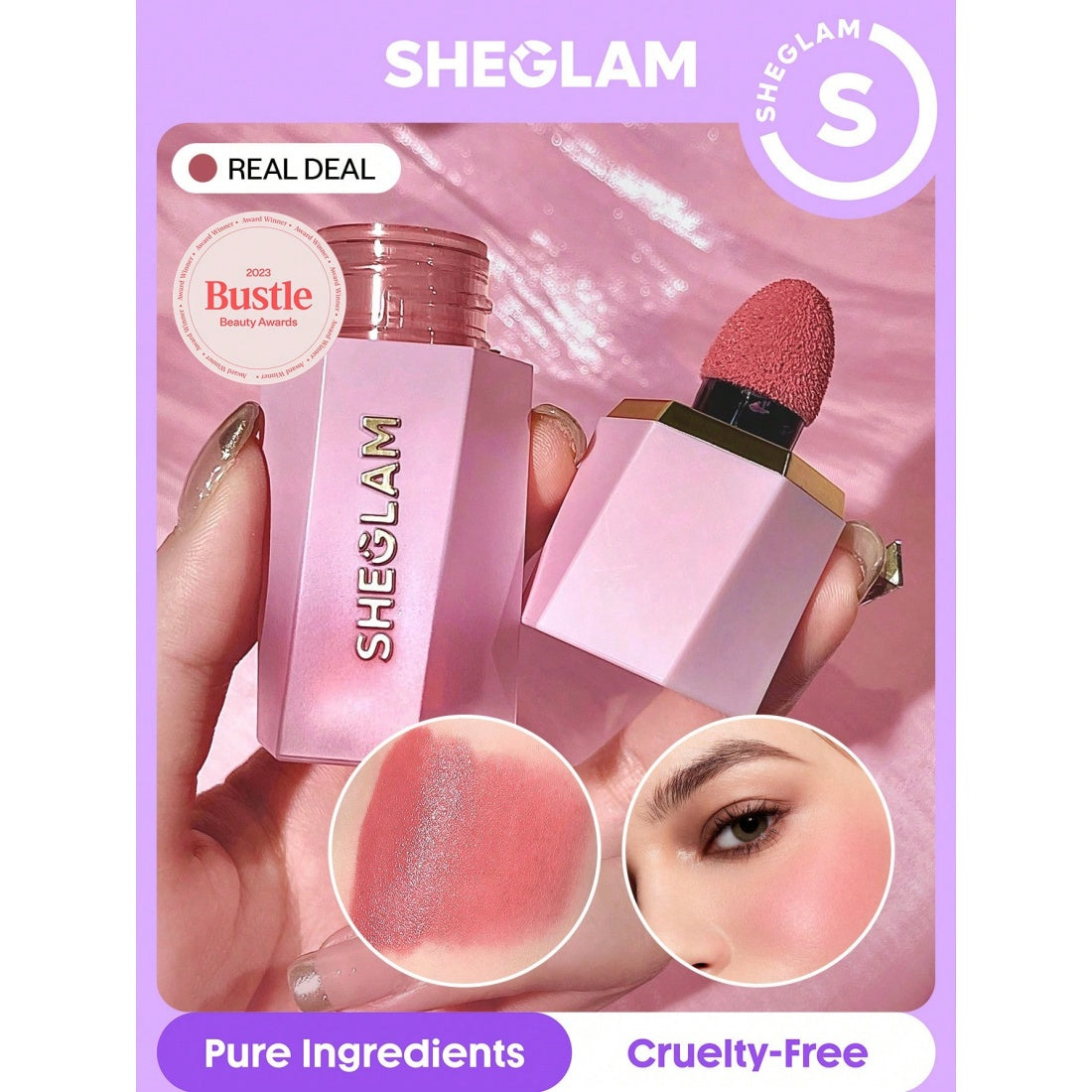 SHEGLAM Color Bloom Liquid Blush-301 Real Deal