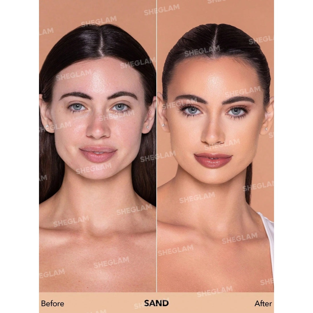 SHEGLAM Complexion Pro langanhaltende, atmungsaktive matte Foundation – Sand