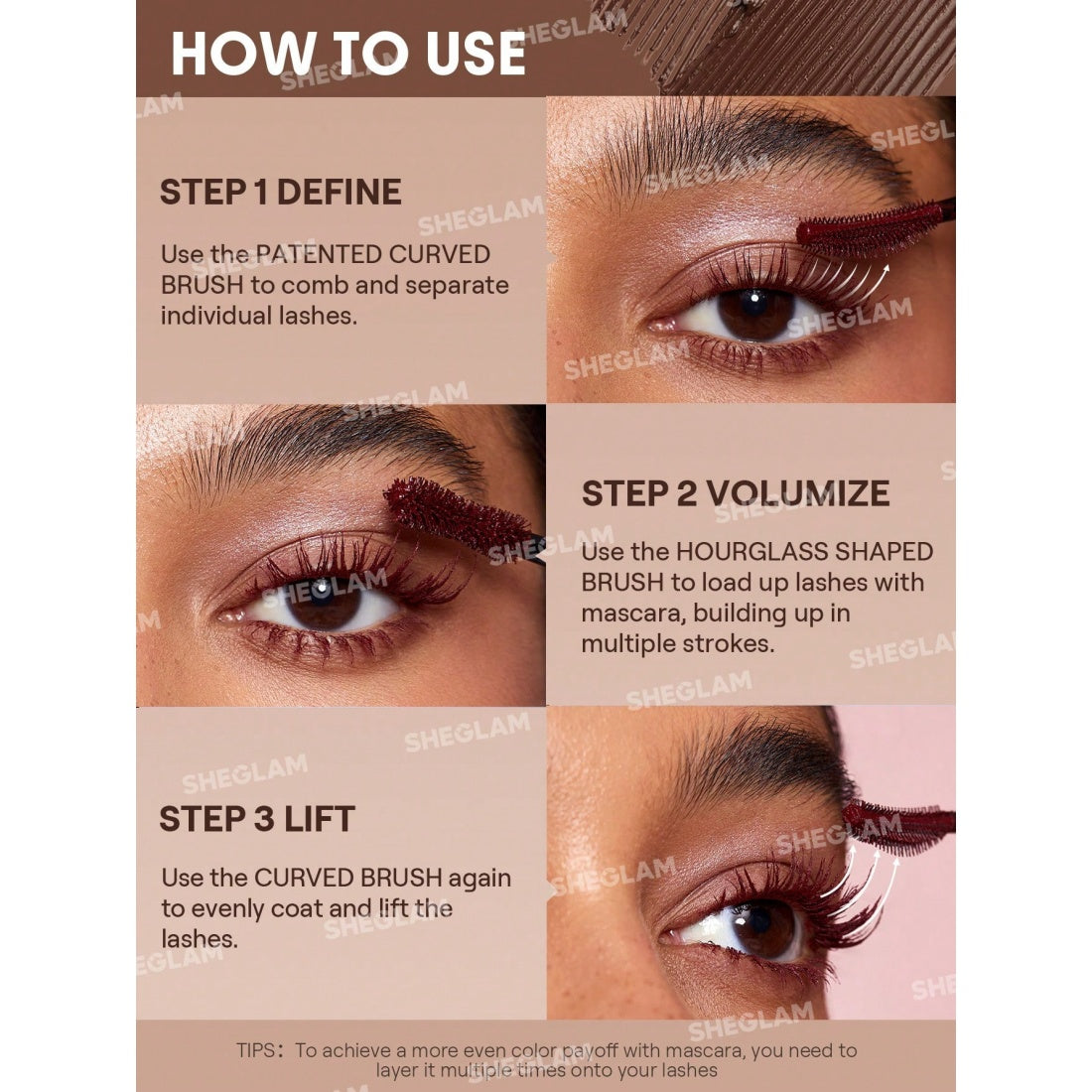 SHEGLAM All-In-One Volume & Length Mascara – Wasserfest – Macchiato