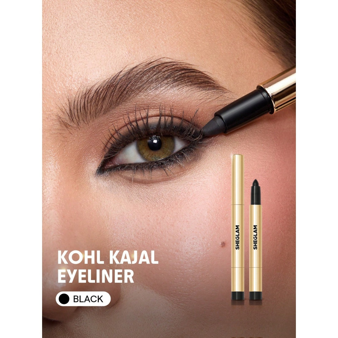 SHEGLAM Bold Moves Kohl Cream Eyeliner Pencil-Black