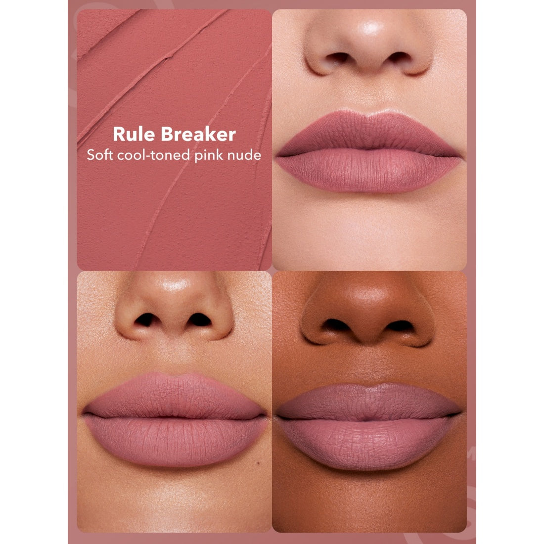 SHEGLAM Dynamatte Boom Long-lasting Matte Lipstick-100 Rule Breaker