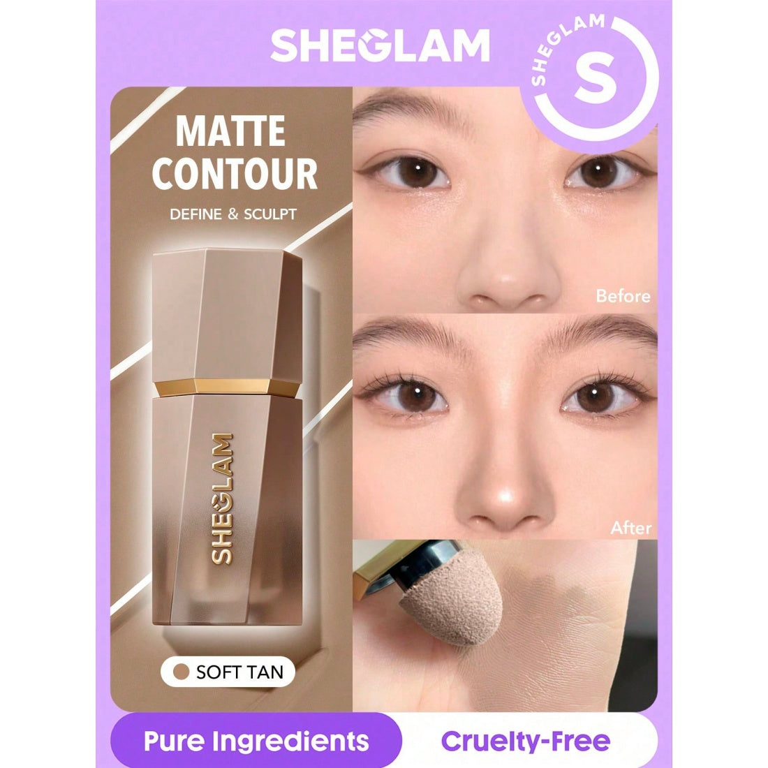 SHEGLAM Sun Sculpt Liquid Contour-01 Soft Tan