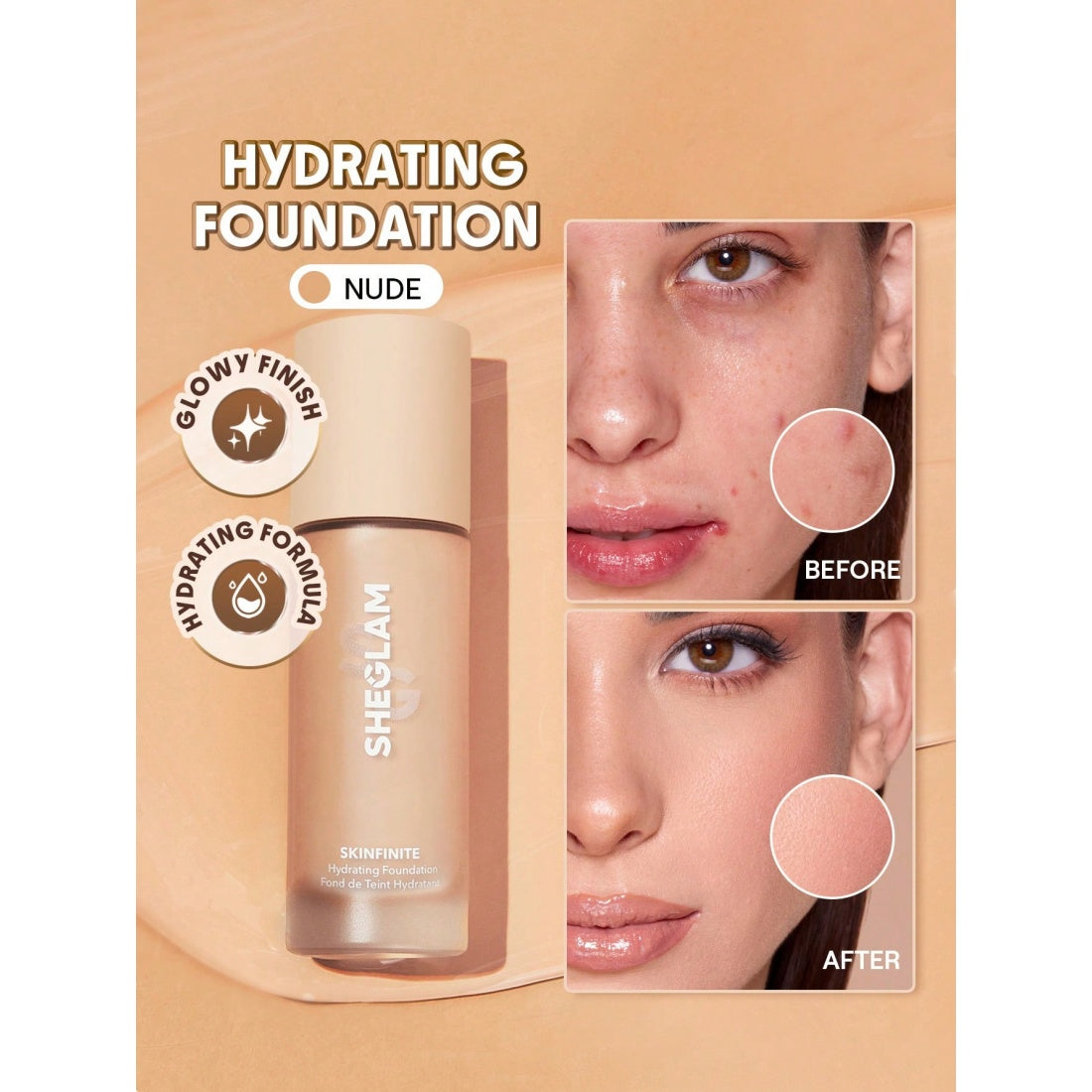Base hidratante Skinfinite de SHEGLAM - Nude