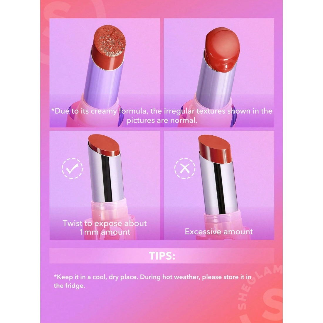 SHEGLAM Mirror Kiss Hochglanz-Lipstick – 100 Rule Breaker