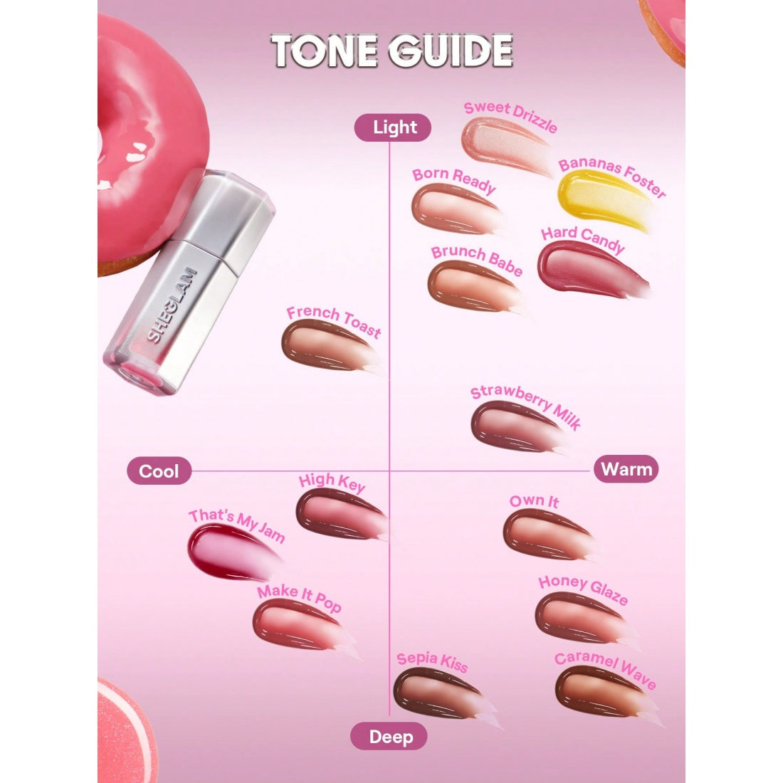 SHEGLAM Glass Lock Air Gloss- 555 Sepia Kiss