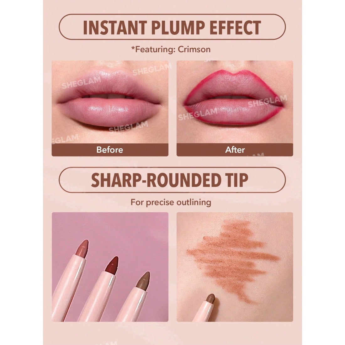 SHEGLAM So Lippy Lipliner - 300 Misty Rose