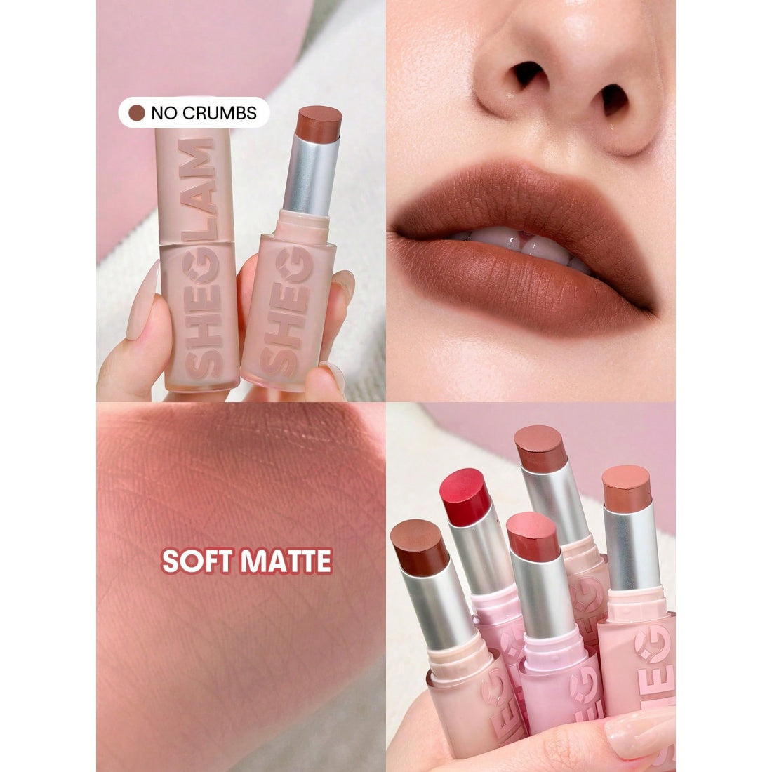 SHEGLAM Lip Veil Cushion Lightweight Lipstick-503 No Crumbs