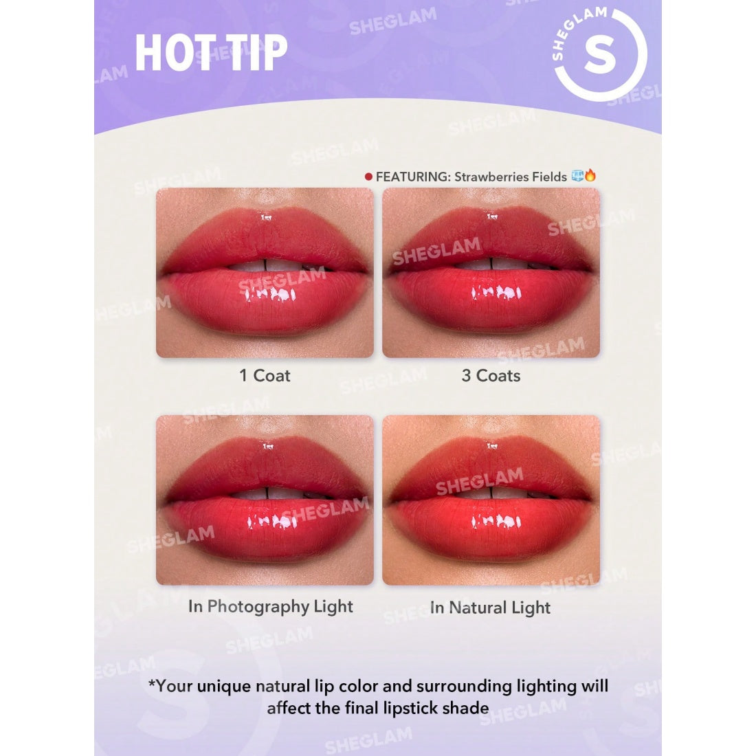 SHEGLAM Repulpeur de lèvres Bold Booster-310 Cherry Gleam