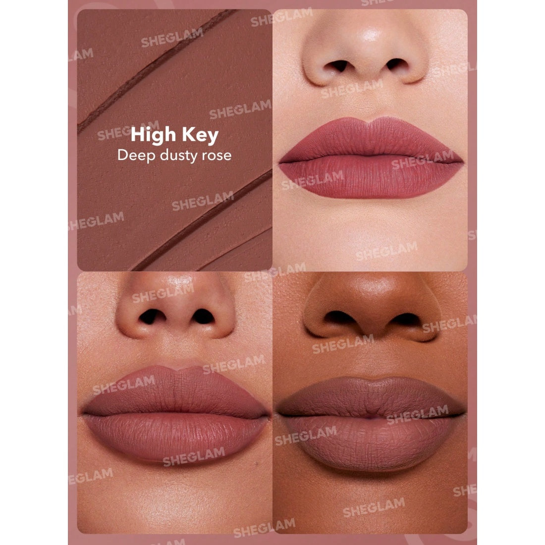 Labial mate de larga duración SHEGLAM Dynamatte Boom - 111 High Key