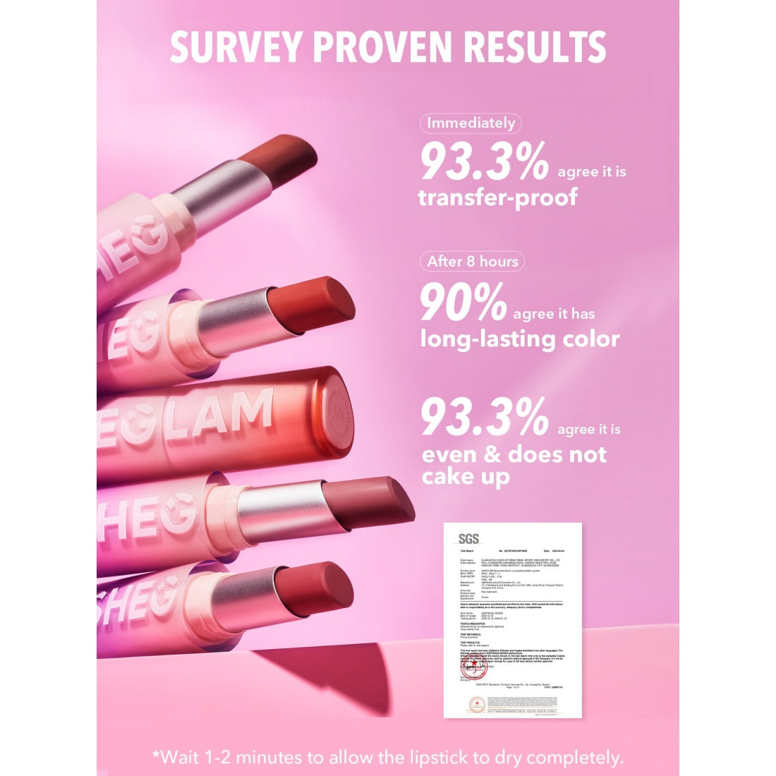 SHEGLAM Dynamatte Boom Long-lasting Matte Lipstick-100 Rule Breaker