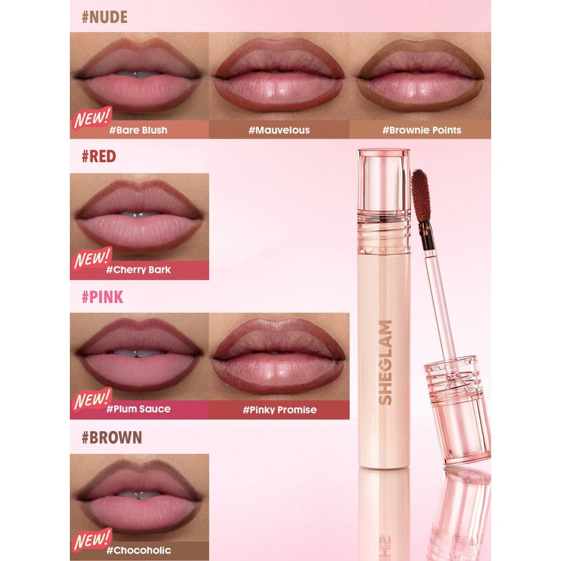 SHEGLAM Fall In Line Tinte Delineador de Labios Peel Off-010 Mauvelous